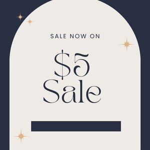 $5 Sale Announcement Poster
